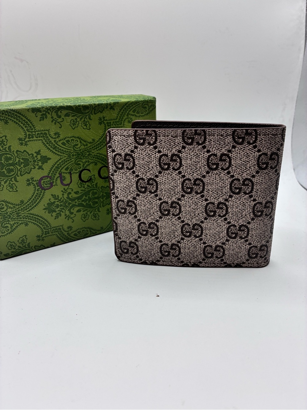 Gucci GG Supreme Tiger Print Bi-Fold Wallet - Brown, Black, Yellow - Picture 5 of 6